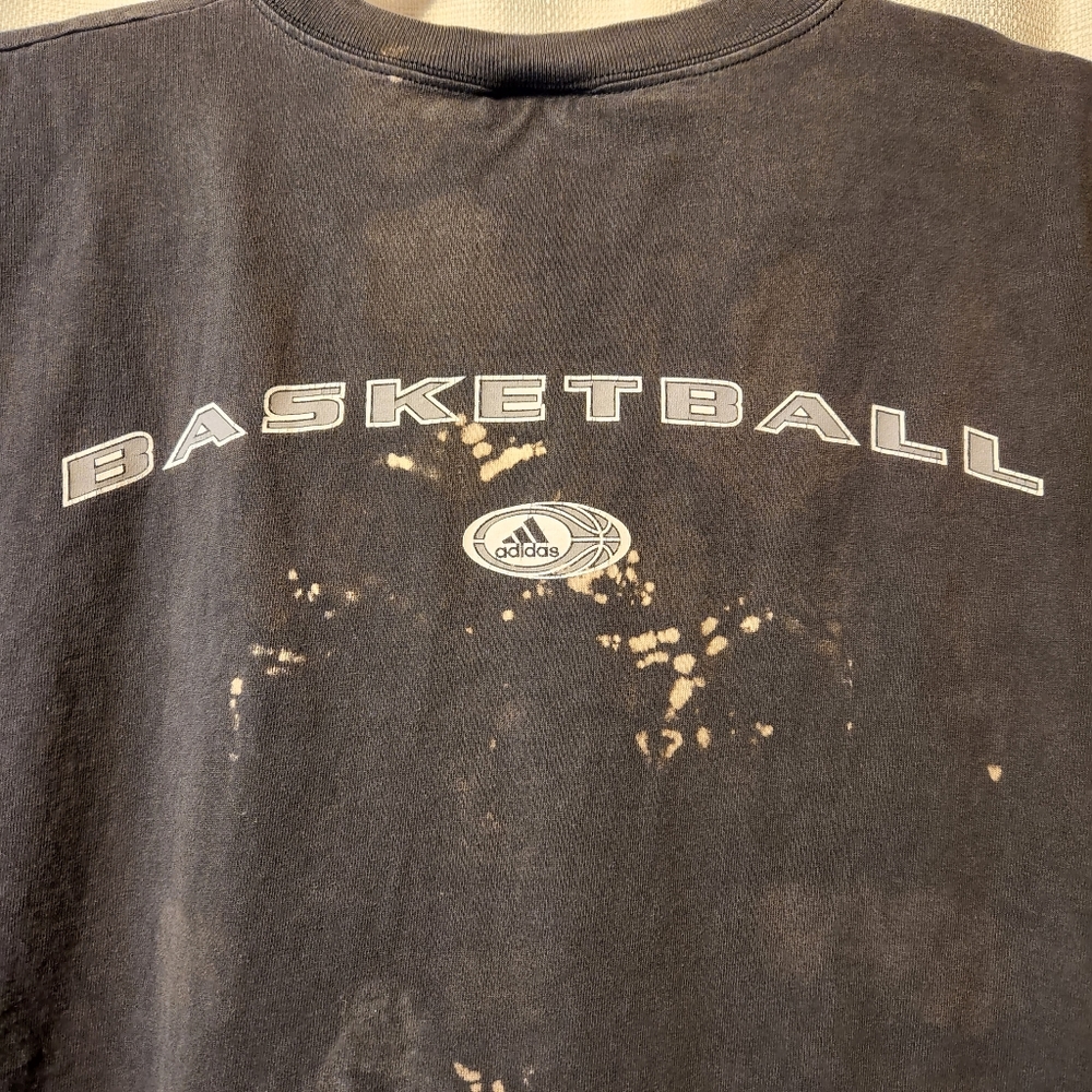 🔥 Adidas Sleeveless Tank | Bleach Altered | XL 🏀 - Picture 4 of 8